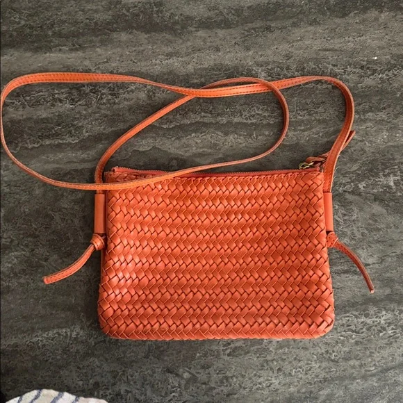 Madewell Red Braided Crossbody Bag - Picture 1 of 6
